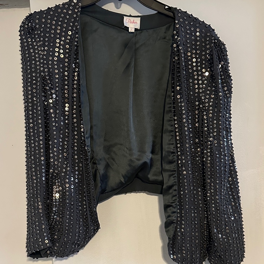 Parker Grey Sequin Jacket